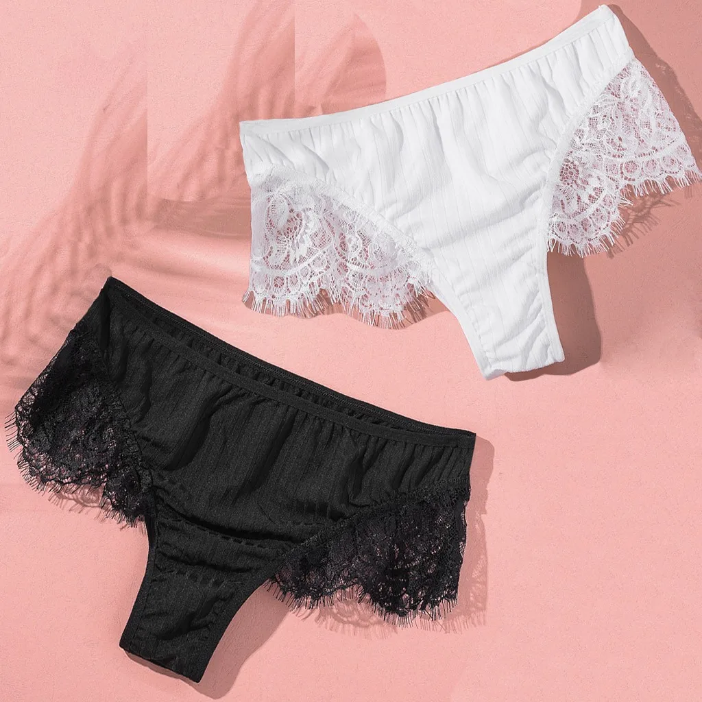 Женские кружевные трусики majtki однотонные бесшовные трусики-стринги нижнее белье