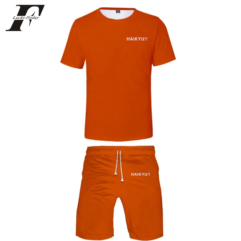 Haikyuu! Костюм мужской из двух предметов повседневный тренировочный костюм в стиле