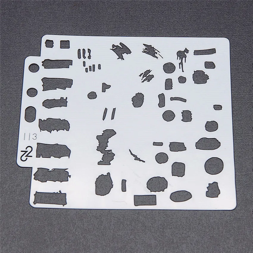 Абстрактные трафареты 13x14 см для вырезок спрей Пластиковая форма щит сделай сам