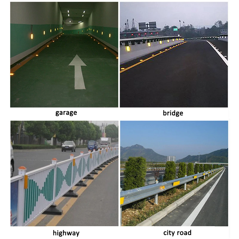 Solar Warning Light two-sided LED Flashing Blinking On/Off Cat Rye Reflector Lamp Aluminum Highway Indicator | Освещение