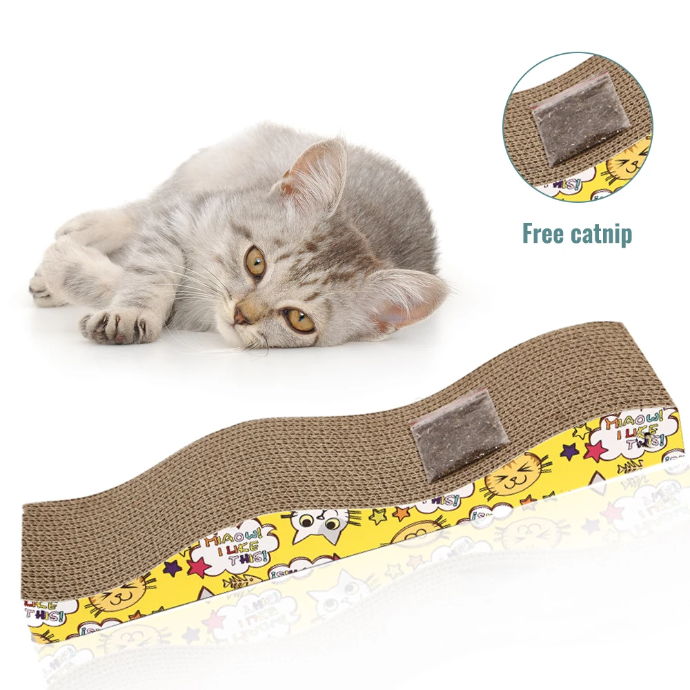 Corrugated Paper Pet Cat Scratcher Game Scratching Accessories Pets Products Board For House Toy | Дом и сад