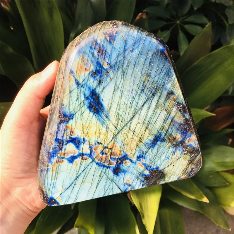 

Натуральный кристалл лунный камень необработанный украшение из драгоценного камня полированный кварц Лабрадорит ремесленное Украшение к...