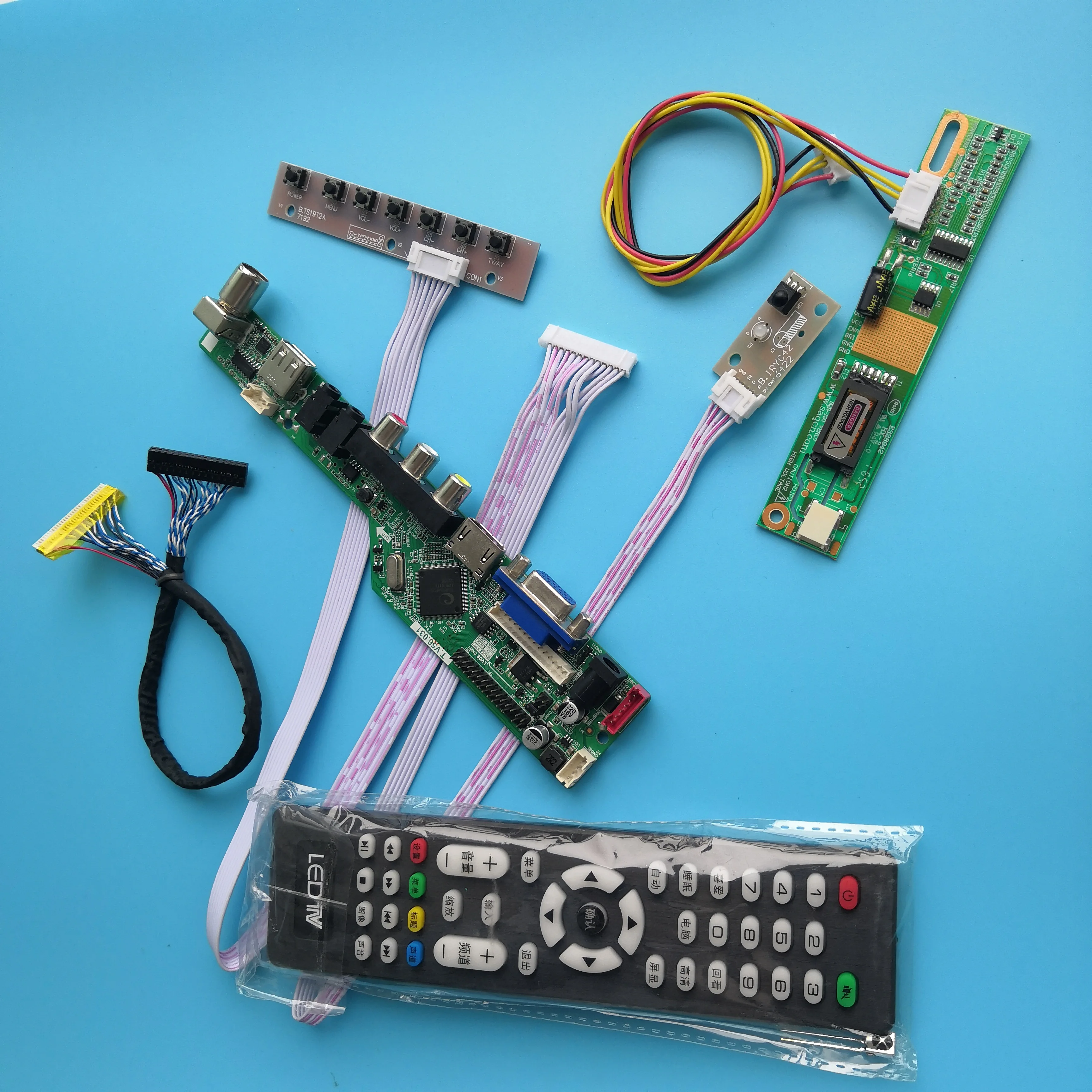 

for B141PW01 V2 Module TV Controller Board 30pin Mother Board Digital Signal Resolution 1 lamps 14.1" AV VGA 1440X900