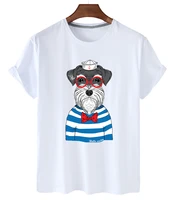 100 cotton cute dog casual o neck loose short sleeved t shirt female summer short sleeved plus size t shirt unisex top s 4xl
