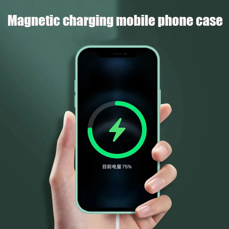 For iphone seiies magnetic case 11/12/13 liquid silicone iPhone 11promax 12/13 promax all-inclusive box mini | Мобильные телефоны и