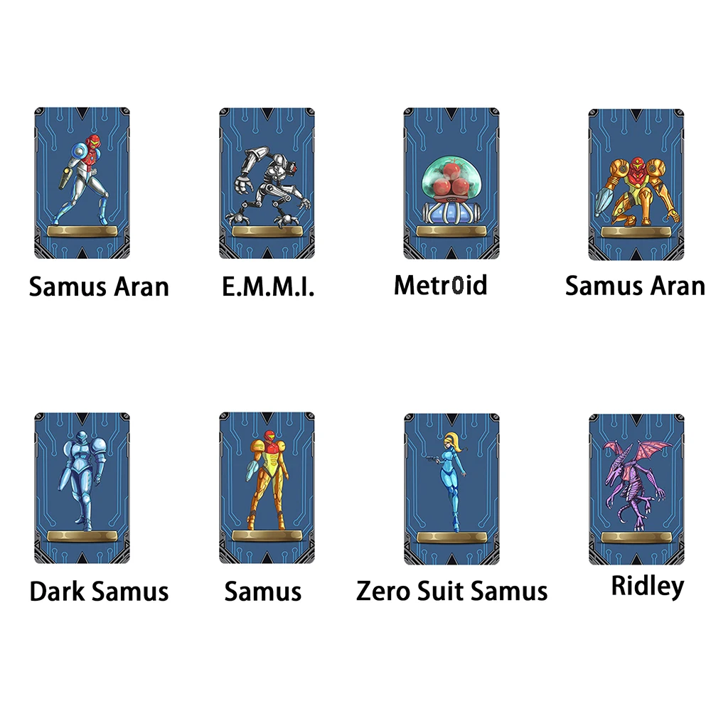 Мини-карта NFC для Metroid Dread Samus/e.m.i (последняя версия) 8 шт. Amiibo Nintendo Switch/Switch Lite/Switch OLED/Wii