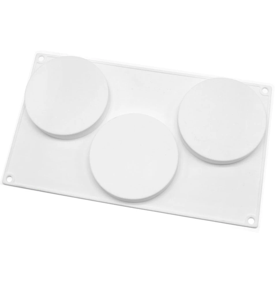 3 отверстия круглые силиконовые формы инструменты для украшения торта форма