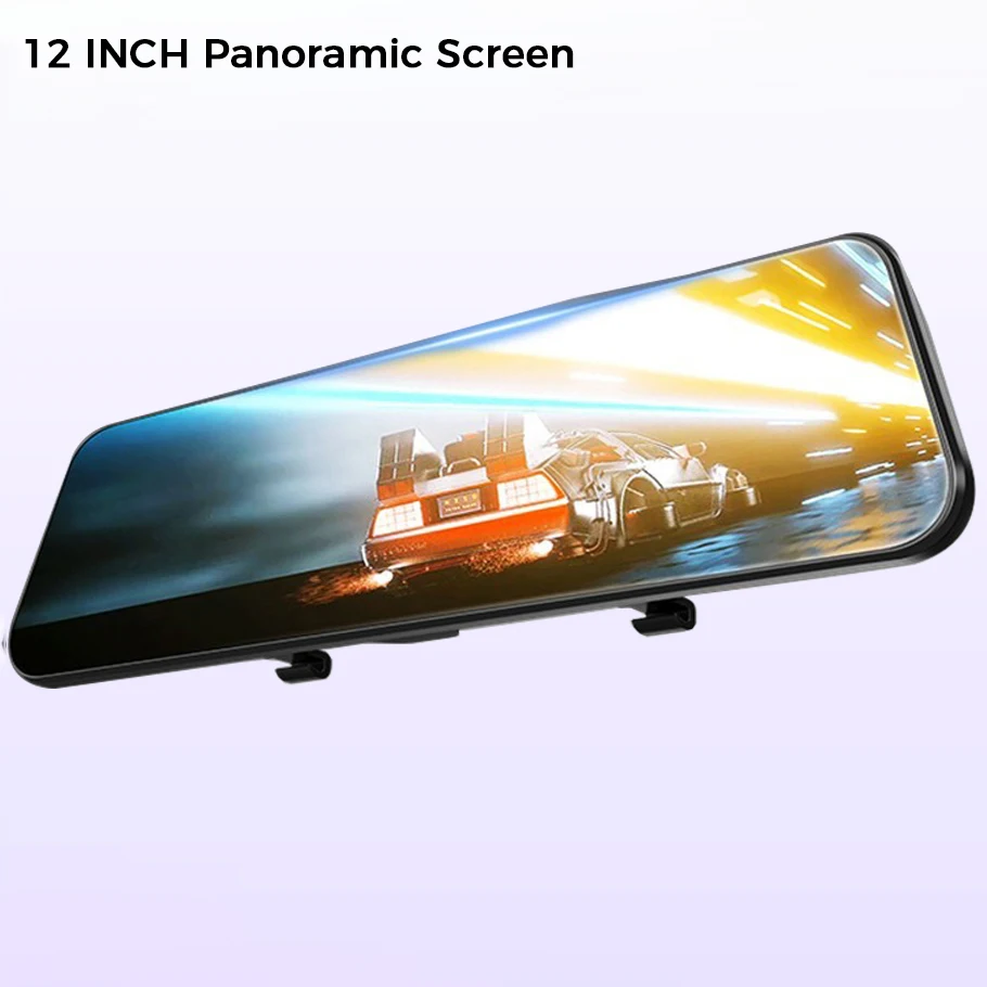 Android зеркало видео Регистраторы для автомобиля 4 Гб + 32G 12 "автомобиль Зеркало