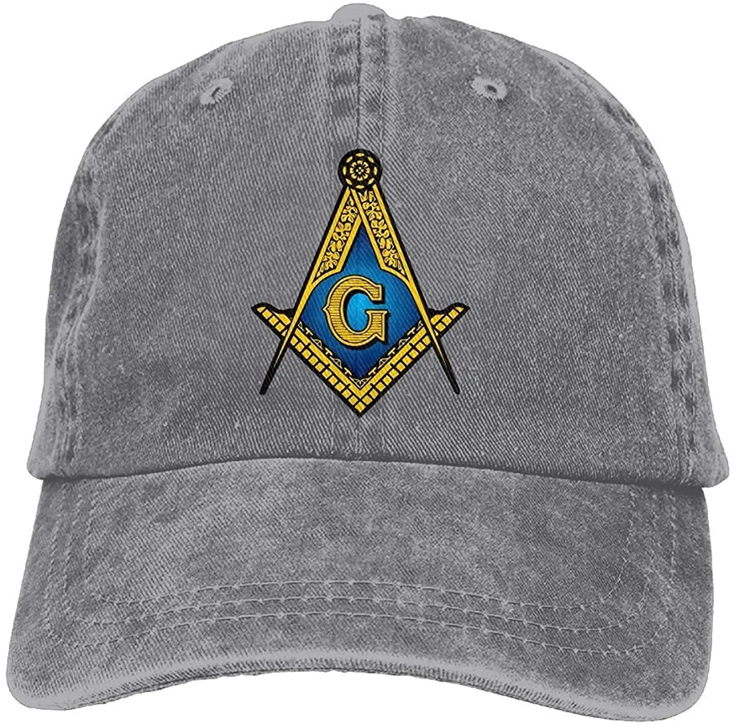

Freemason Masonic Denim Hat Trucker Hat Natural