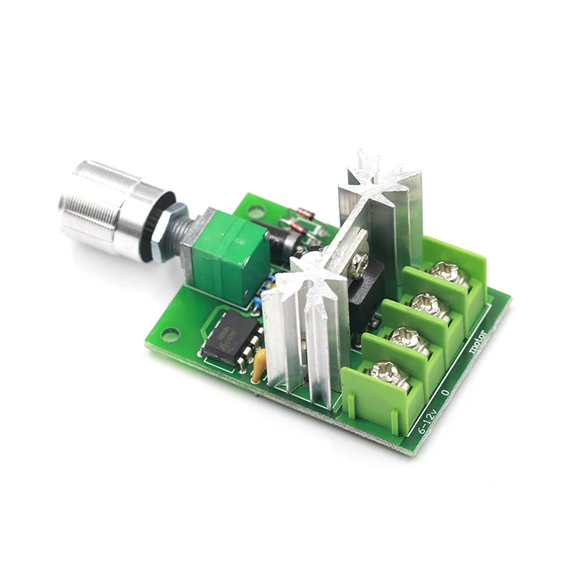 Высокая Мощность 6A 6V-12V PWM без полярности DC мотор Скорость регулятор Управление
