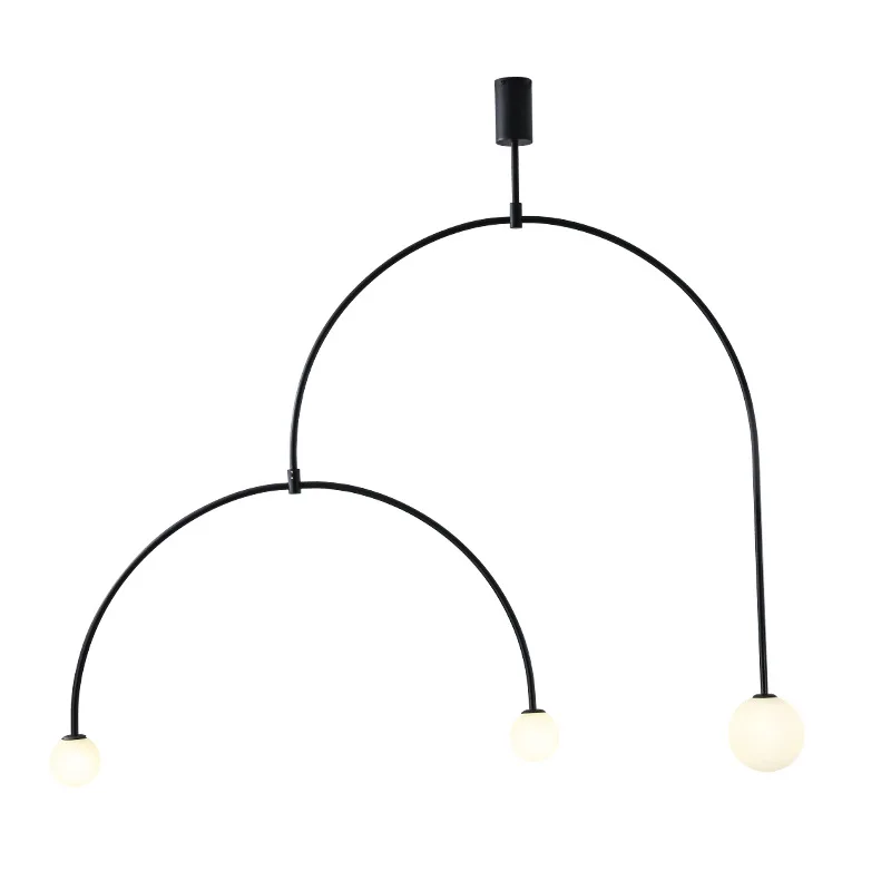 

LukLoy Modern Ceiling Pendant Concise Stem Pendant Light Chandelier Pendant Lamp for Living Room Bedroom Lobby Foyer