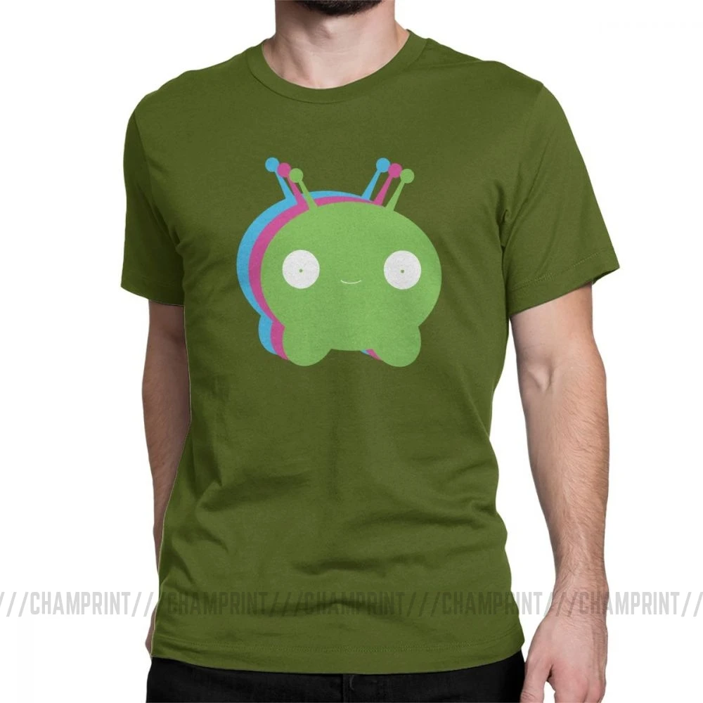 Chookity Dookity Mooncake футболка для мужчин Final Space размера плюс одежда с коротким рукавом Забавные футболки с круглым вырезом хлопковые футболки размера плюс - Цвет: Армейский зеленый