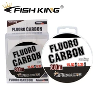 fish king 300m fluorocarbono sinking fishing line 0 30 0 50mm 30 45lb japan fluoro carbon monofilament leader line carp fishing