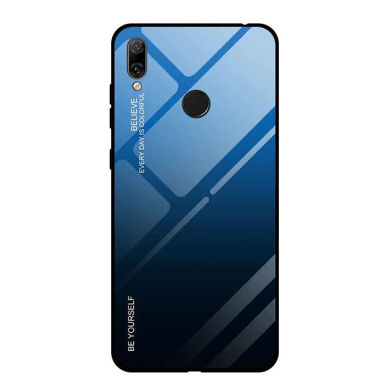 07 Роскошный чехол для телефона из закаленного стекла для huawei Y9 Y7 Y5 Y6 Prime Y7 Y6 Y5 Prime защитный чехол для задней крышки - Цвет: 07
