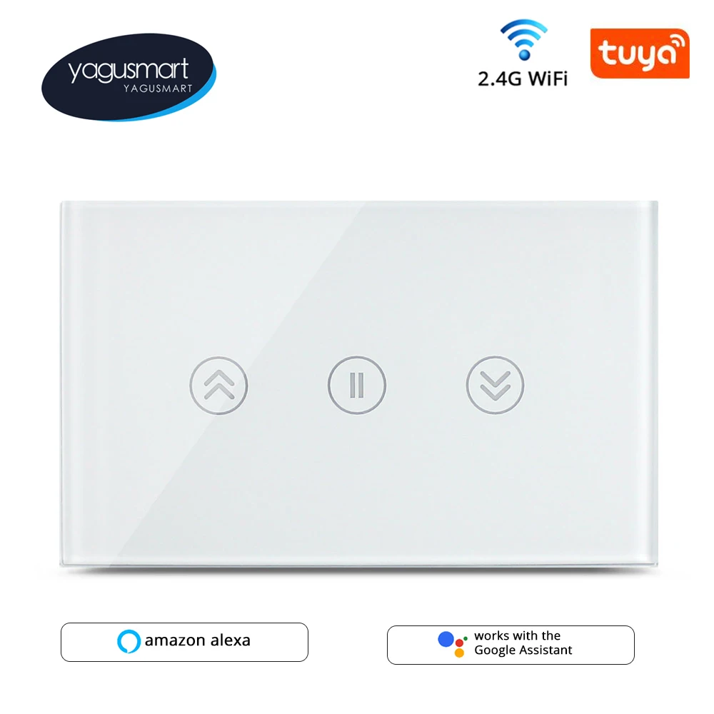 

Смарт-переключатель для штор Yagusmart Tuya, США, Wi-Fi, сенсорный