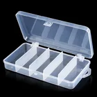 Коробка для рыболовных снастей, 5 или 10 отсеков, коробка для рыболовных приманок, крючков, чехол для хранения приманок, органайзер, коробка для сортировки рыболовных аксессуаров