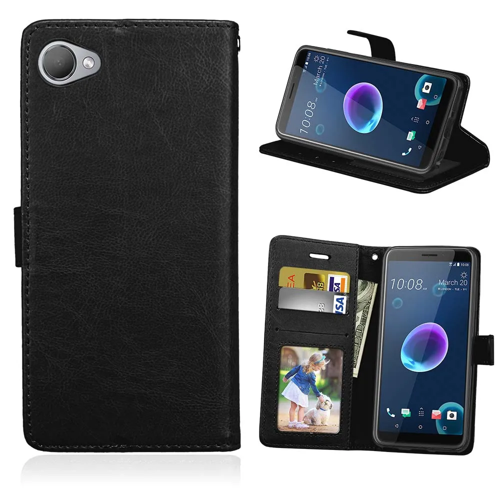 Задняя крышка корпуса кожаный бумажник телефонные чехлы для htc Desire 626 626S 626G + One M8s