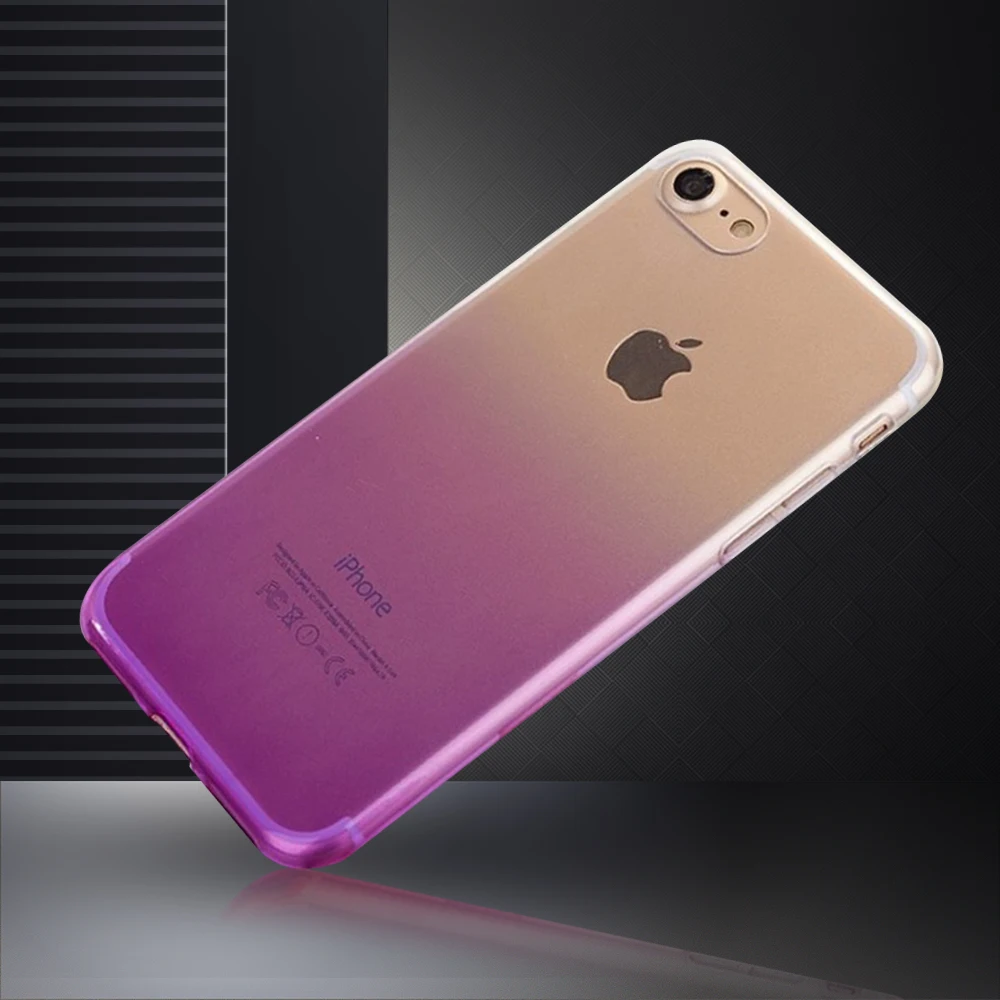 

Simple Gradient Soft TPU Clear Phone Case For IPhone 11 Pro Max X Xr Xs Max 6 6S 7 8 Plus Ultra Thin Back Cover Cellphone Shell