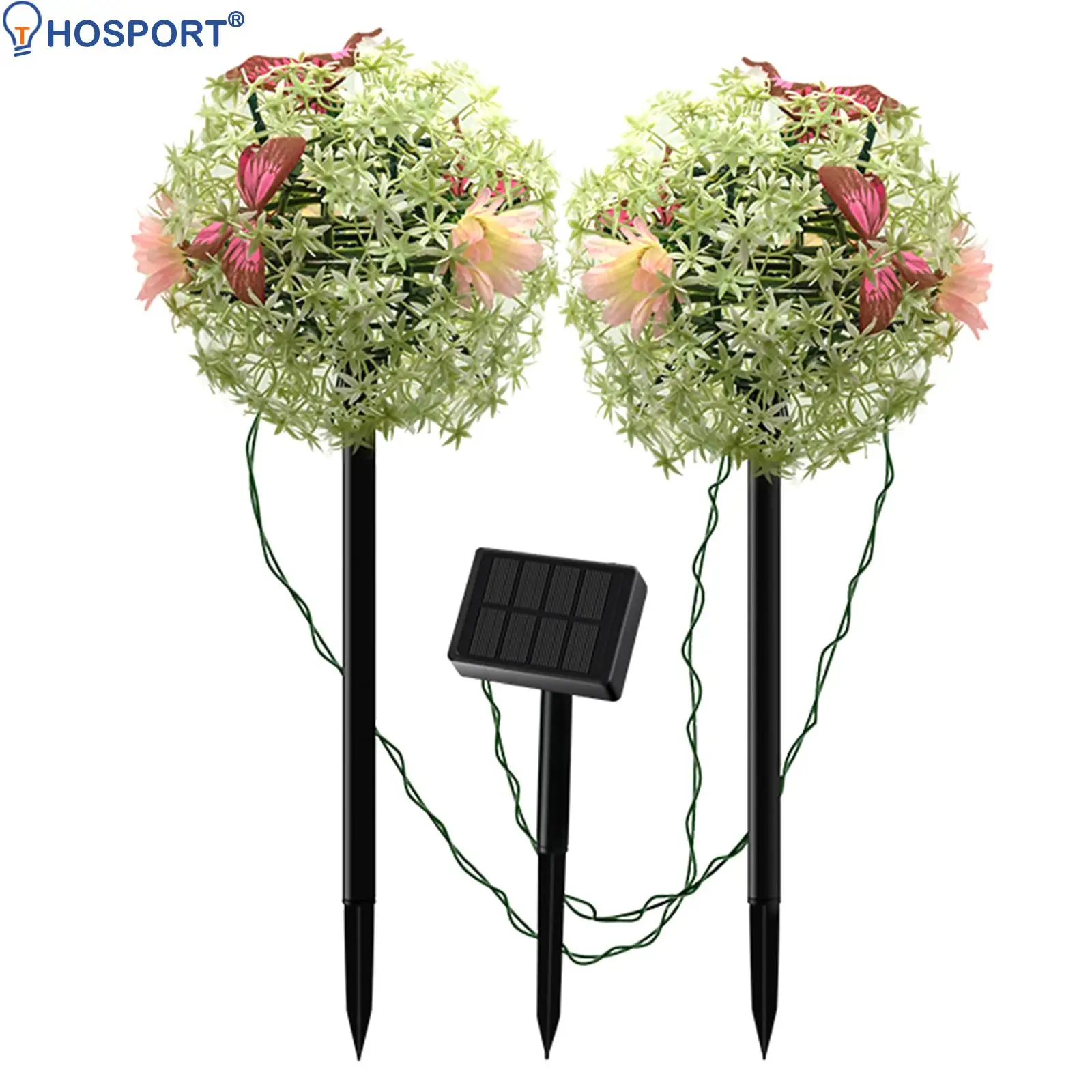 

Solar Lights Outdoor Solar Powered Garden Landscape Stake Butterfly Flower Lights Waterproof Decorative Lights for Patio Yard