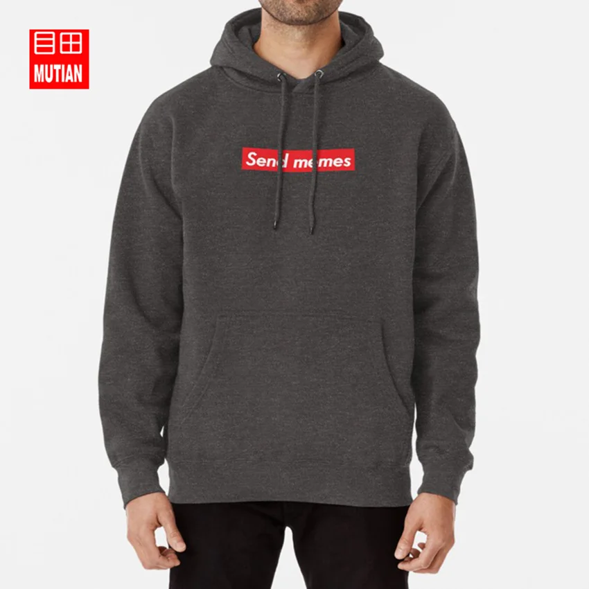 Отправить Memes толстовки свитшоты отправить memes 9gag 9 gag reddit dank - Цвет: darkgrey-hoodie
