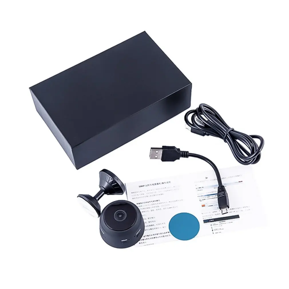 

Беспроводная мини-камера видеонаблюдения с Wi-Fi, инфракрасная CMOS камера для домашнего видеонаблюдения с сигнализацией, 2 МП