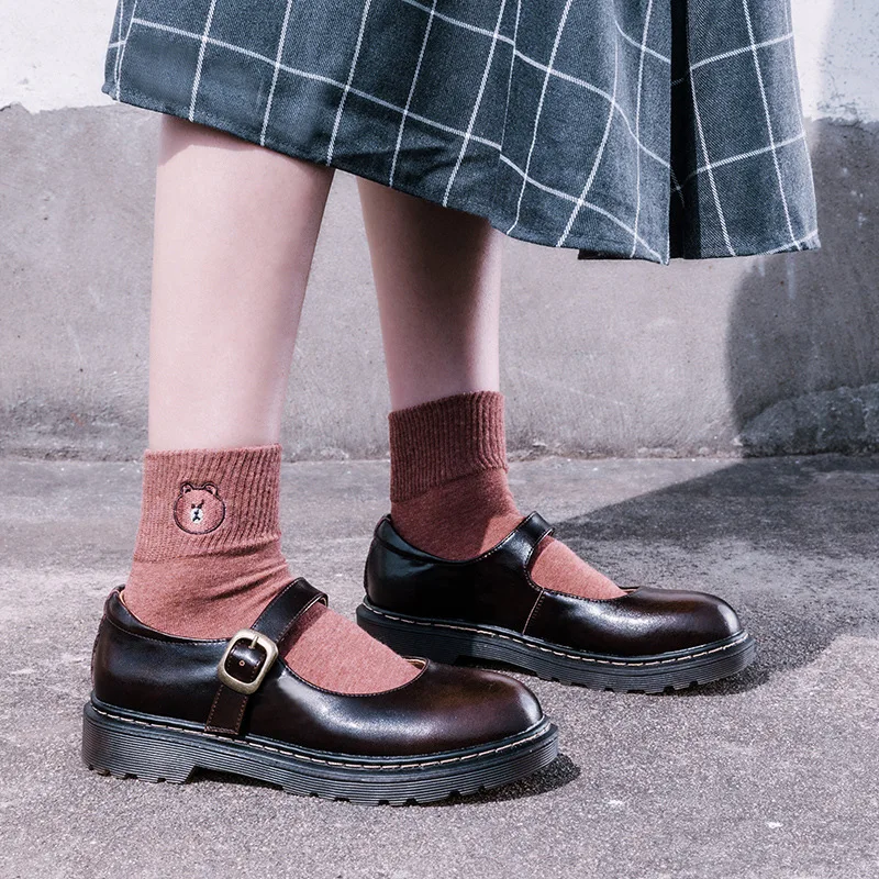 baratas Sapatos Femininos Retro De Sola Grossa Mori Departamento Japonês Mary Zhen único Sapatos Estilo Universitário Lolita