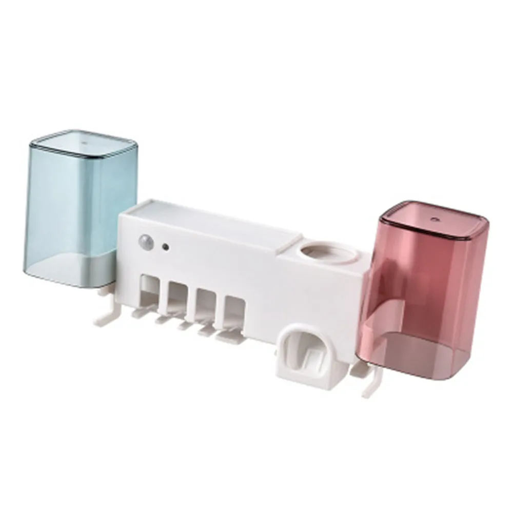 

Intelligent toothbrush disinfector ultraviolet sterilization electric wall mounted toothbrush holder gargle cup storage shelf
