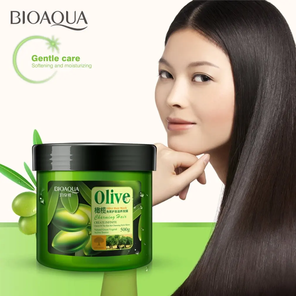 

500G Natural Olive Hair Care Mask Nutritious Moisturizing Deep Repair Frizz Damaged Dry Hair Smooth Hair Mask new