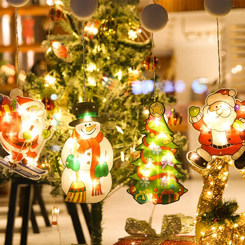 

Рождественский фон в виде Деда Мороза снеговика со светодиодный Ной присоской, украшение для дома на Рождество и новый год, Рождественское ...