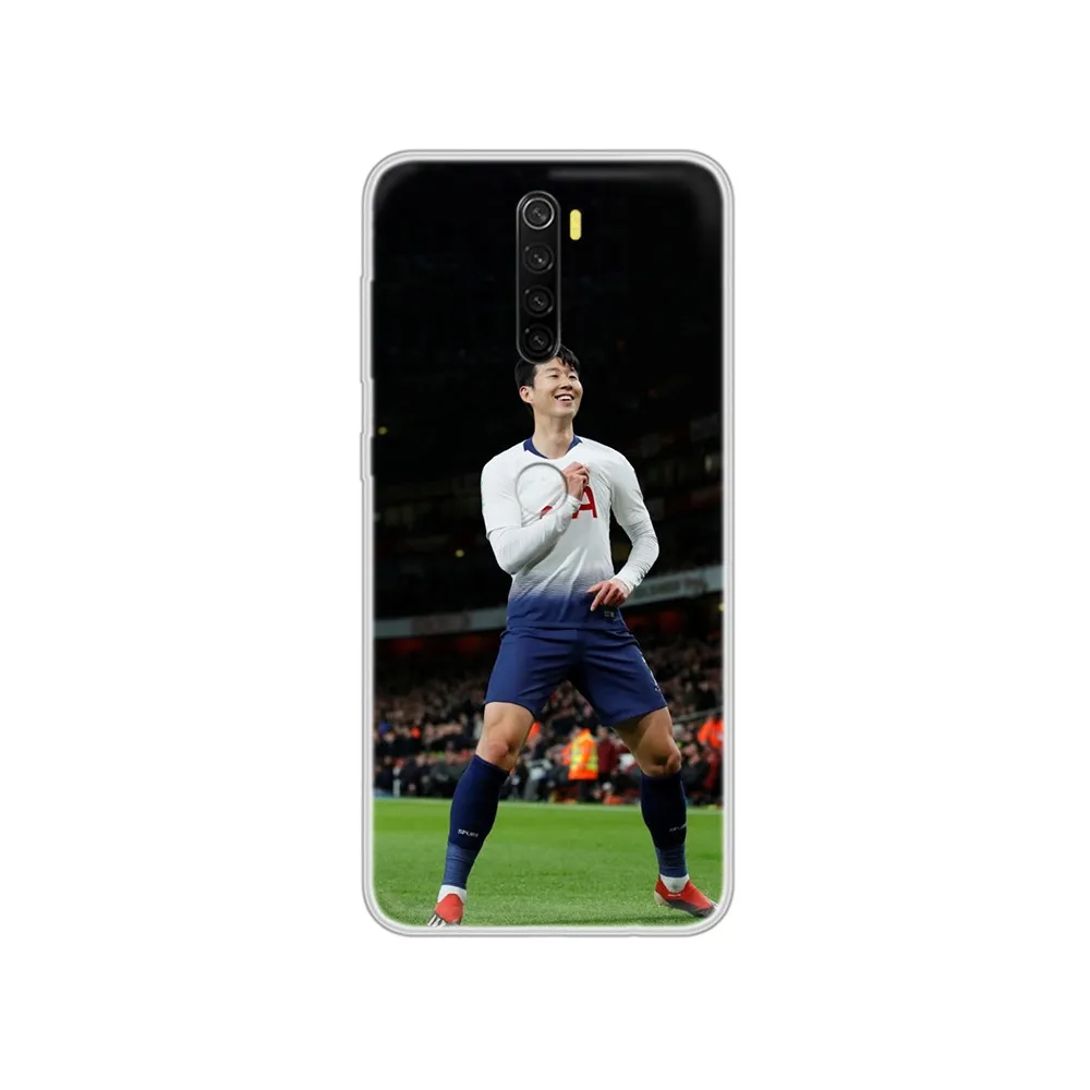 Son Heung Min Korean football star soft bumper Transparent Phone Case For XIAOMI Redmi Note 3 4 5 6 7 8 9 9s Pro max 8T 4X | Мобильные