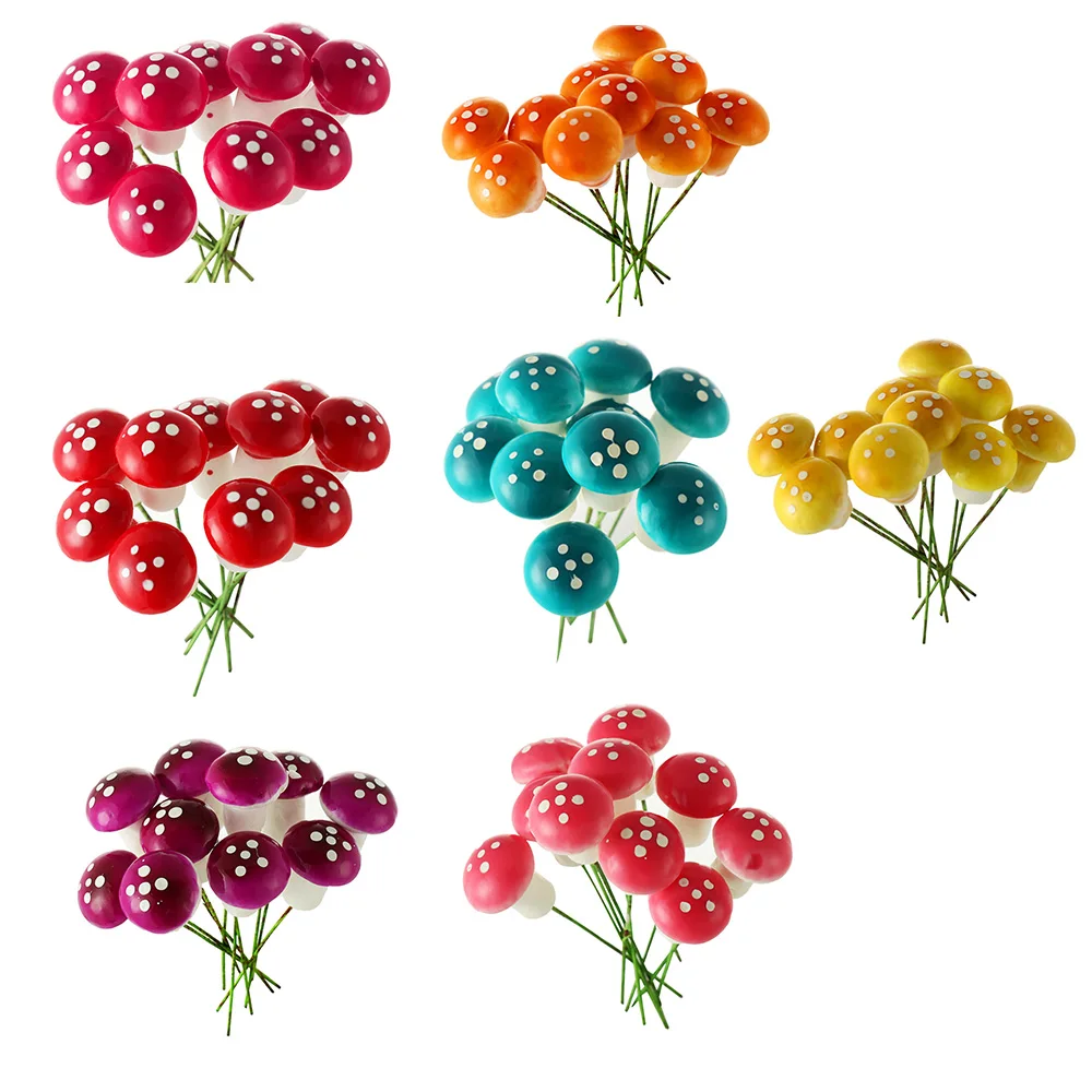 10 шт. искусственный пенный гриб миниатюрная фигурка в горшке декор из растений