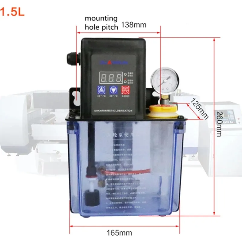 Смазочный насос 1 5 л/2 л полностью автоматический для литья под давлением с