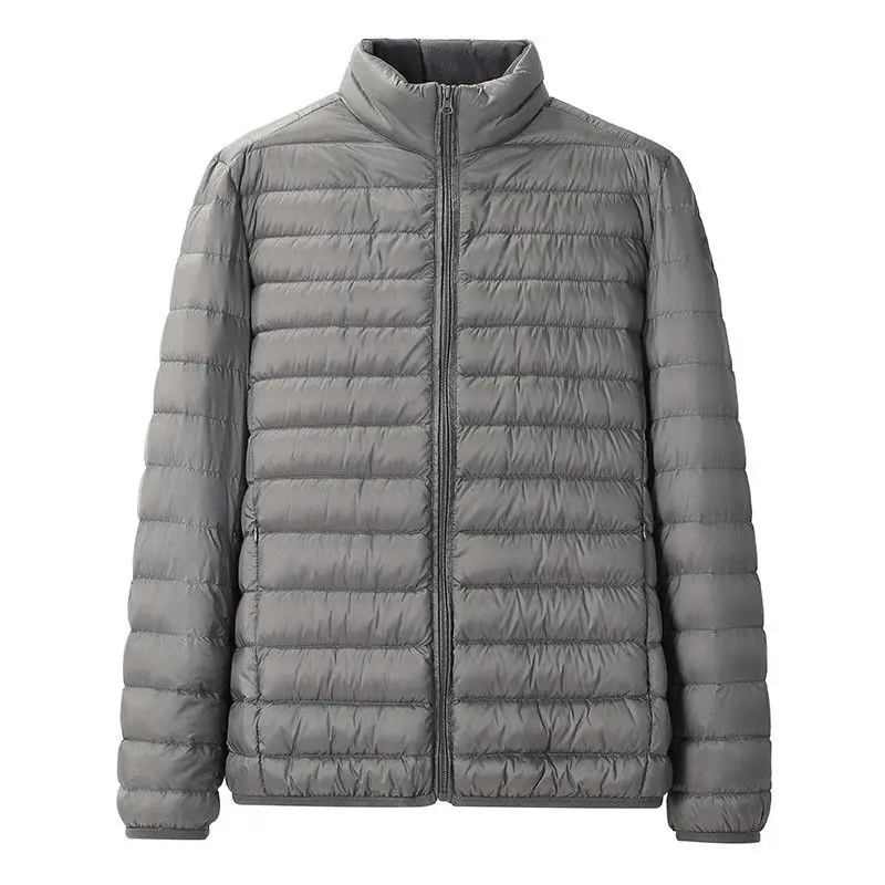 AECU New Men White Duck Down Jacket  Portable Hooded Down Coat Ultralight Men Winter Coat Warm Thermal Down Parkas