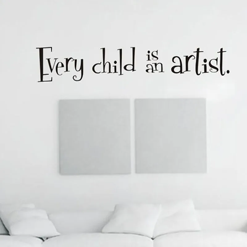 Каждый ребенок-художник настенный стикер гостиная спальня украшение для дома