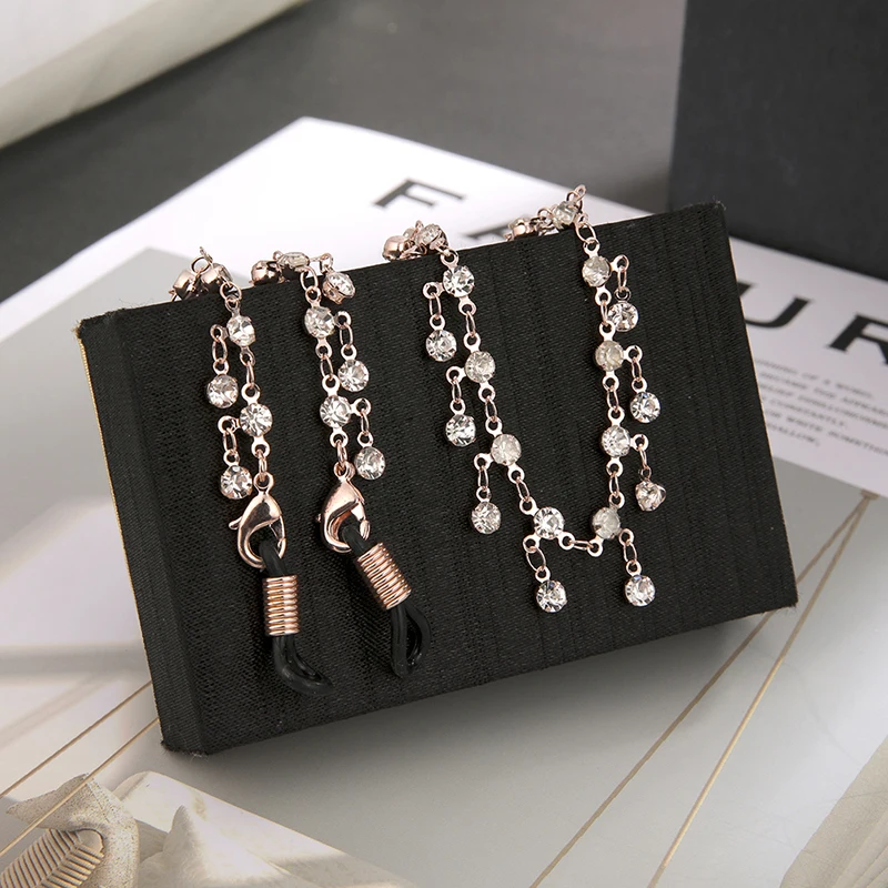 Цепочка для солнцезащитных очков стразы шнурок держатель ремешок цепочка