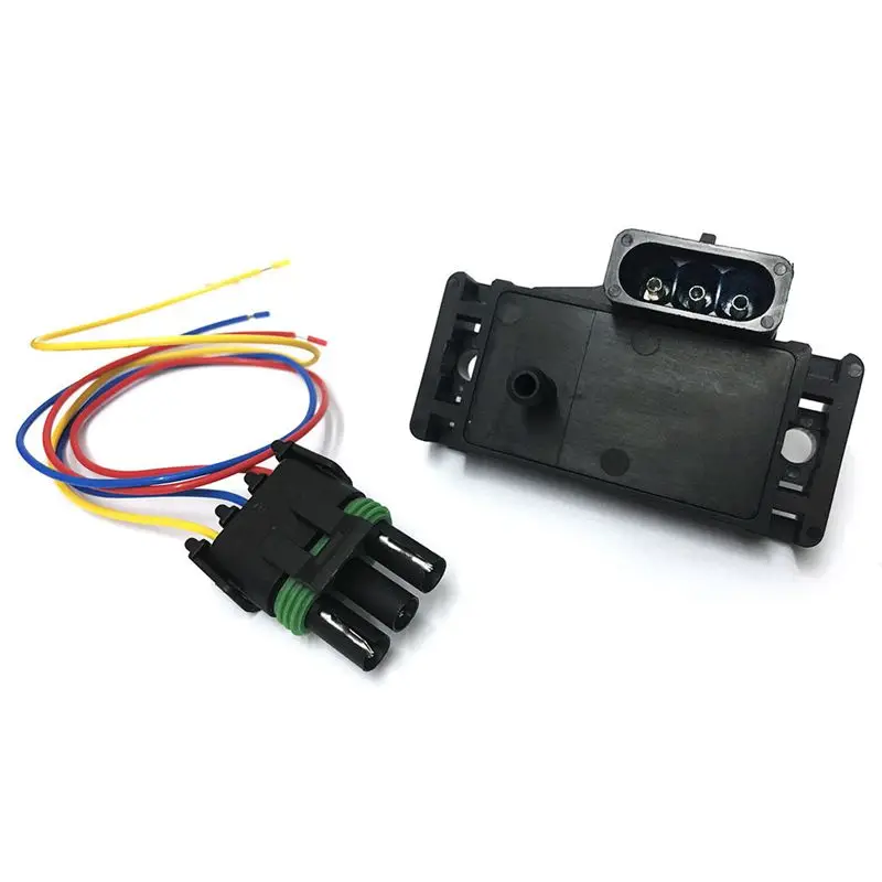 3 Bar Map Manifold Absolute Pressure Sensor Turbo Boost Wire Plug Pigtail 12223861 For Cadillac Chevrolet Pontiac Buick | Инструменты
