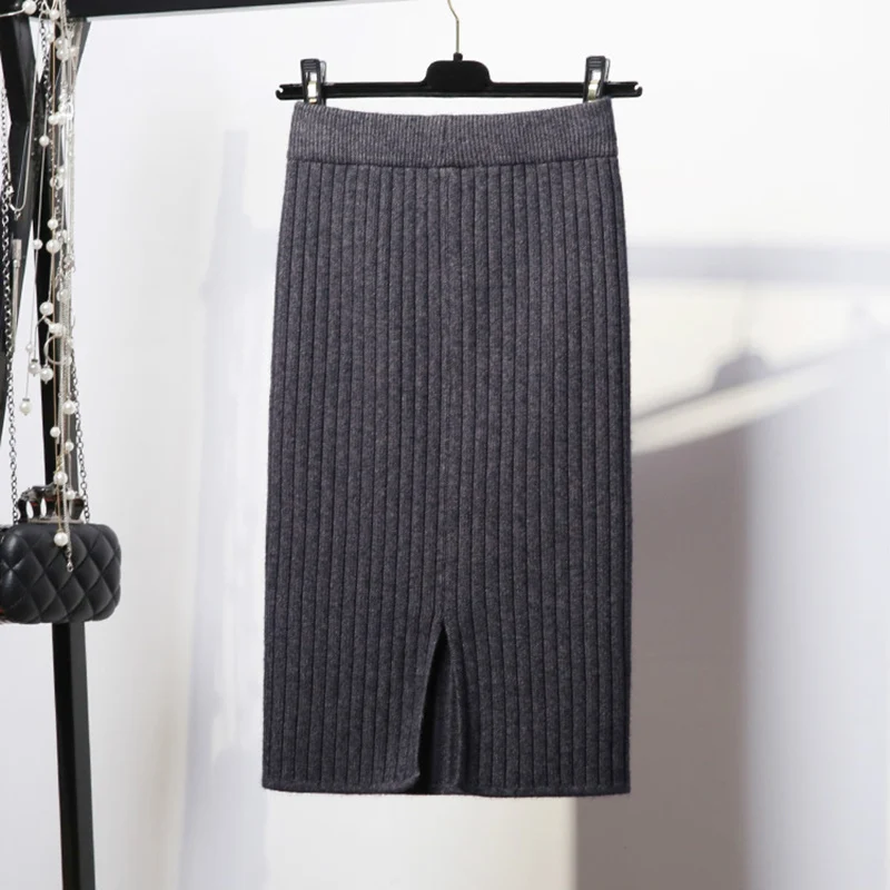 Юбка карандаш до колена женская с высокой талией|Женские юбки| |