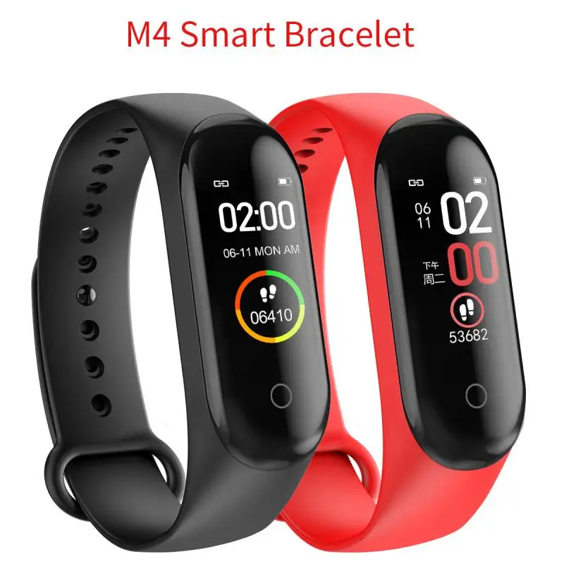 

Smart Watch M4 Fitness Bracelet Bluetooth-compatible Waterproof Heart Rate Monitor Smart Watch Women Fitness Tracker Smart Watch
