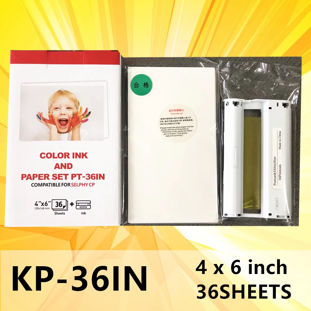 6 дюймов CP1300 для Canon Selphy набор чернил бумаги CP1200 CP1000 CP910 CP900 CP800 CP810 CP820 3 чернила + 108