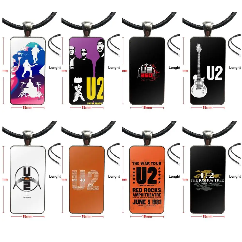 Для ребенка рок-музыка U2 ирландский логотип бижутерия со стеклянными кабошонами