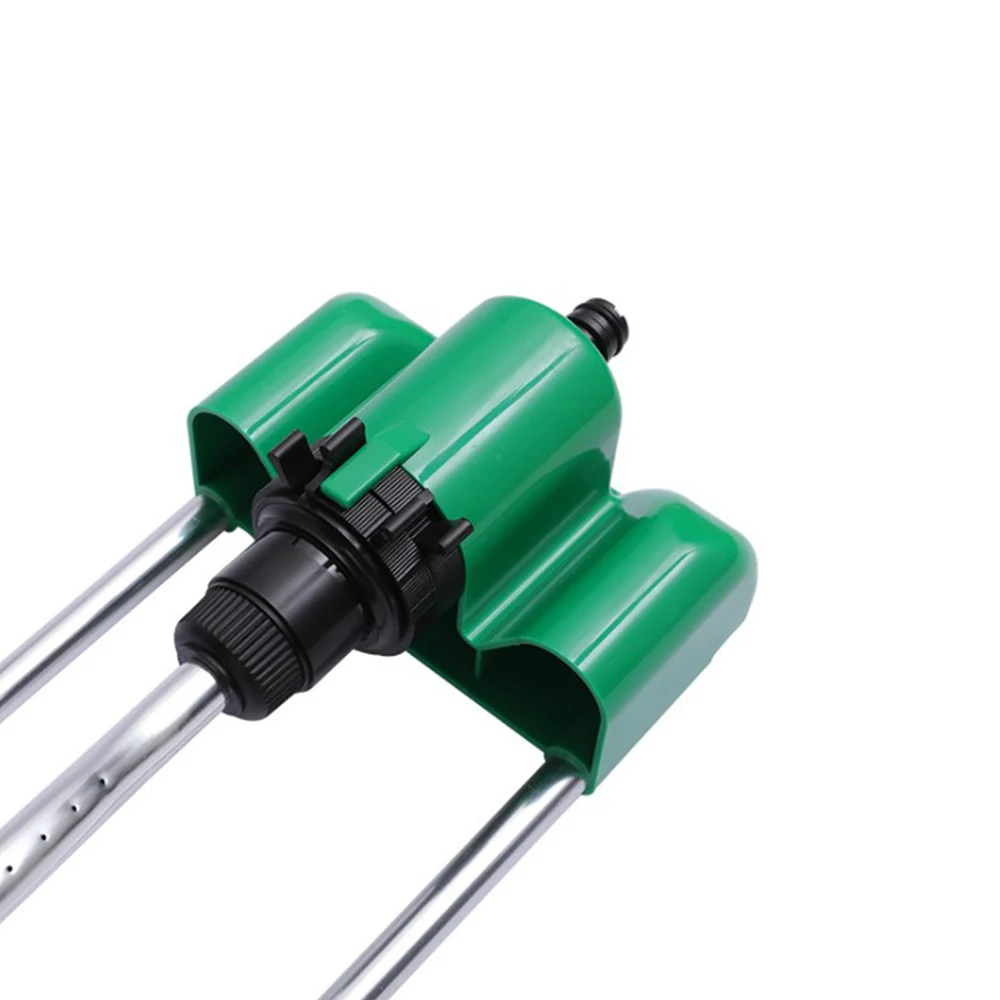 Поливочный спринклер для сада распылитель из алюминия с 17 отверстиями зеленое