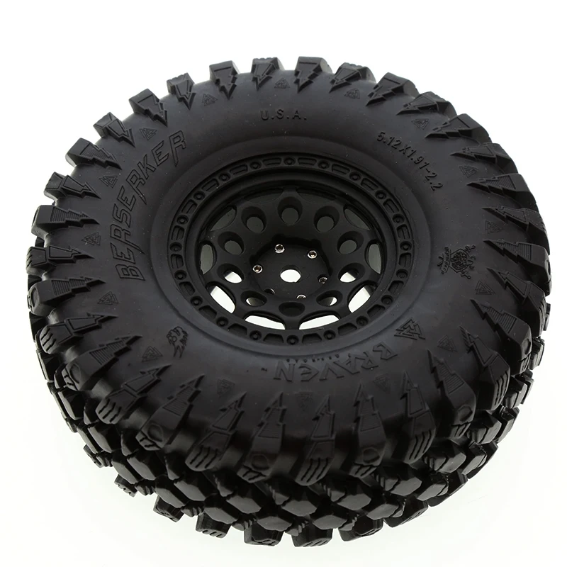 4 Uds 2,2 pulgadas Beadlock rueda de neum&aacute;tico para 1/10 RC Rock Crawler Axial Traxxas TRX4 SCX10 RR10 AX10 espectros 90048 90018 KM2-1