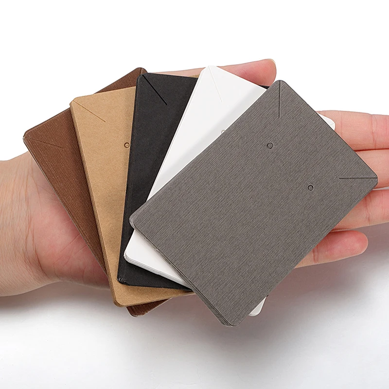 

50pcs 6x9cm Earrings Necklaces Display Cards Cardboard Earring Packaging Hang Tag Card Ear Studs Paper Card for Jewelry