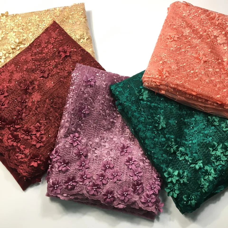 Африканская кружевная ткань 2021 высокое качество кружева Ткань 5 ярдов Нигерия