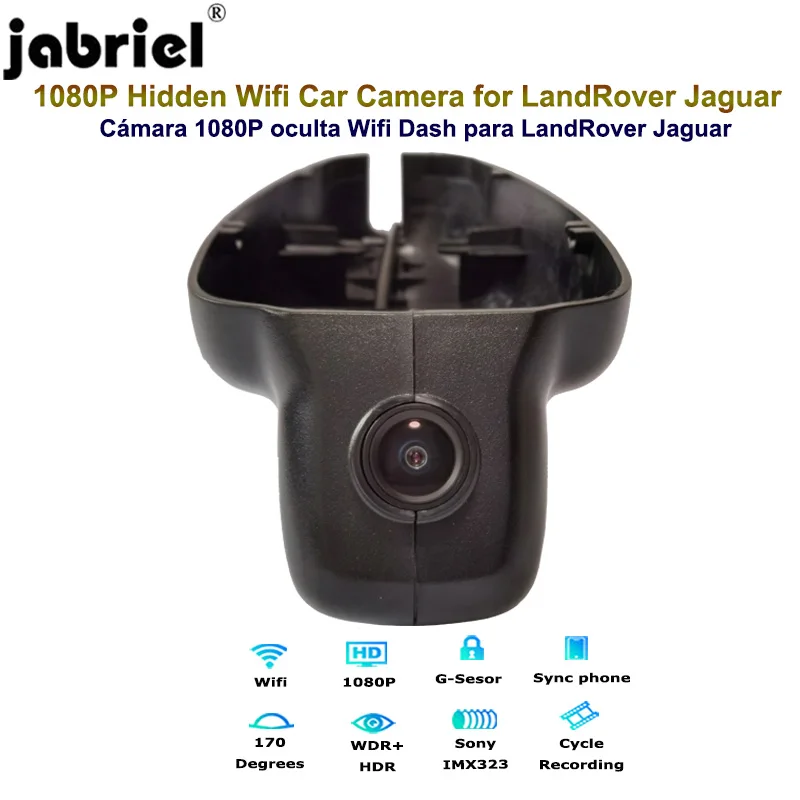 jabriel 1080p hidden wifi dash camera car dvr for jaguar xf xj xe xjl f pace landrover freelander discovery range rover evoque free global shipping