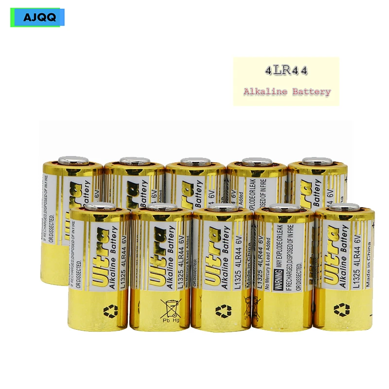 Оптовая продажа 10 шт./лот 4LR44 476A L1325 6V щелочной сухой батареи дистанционного часы