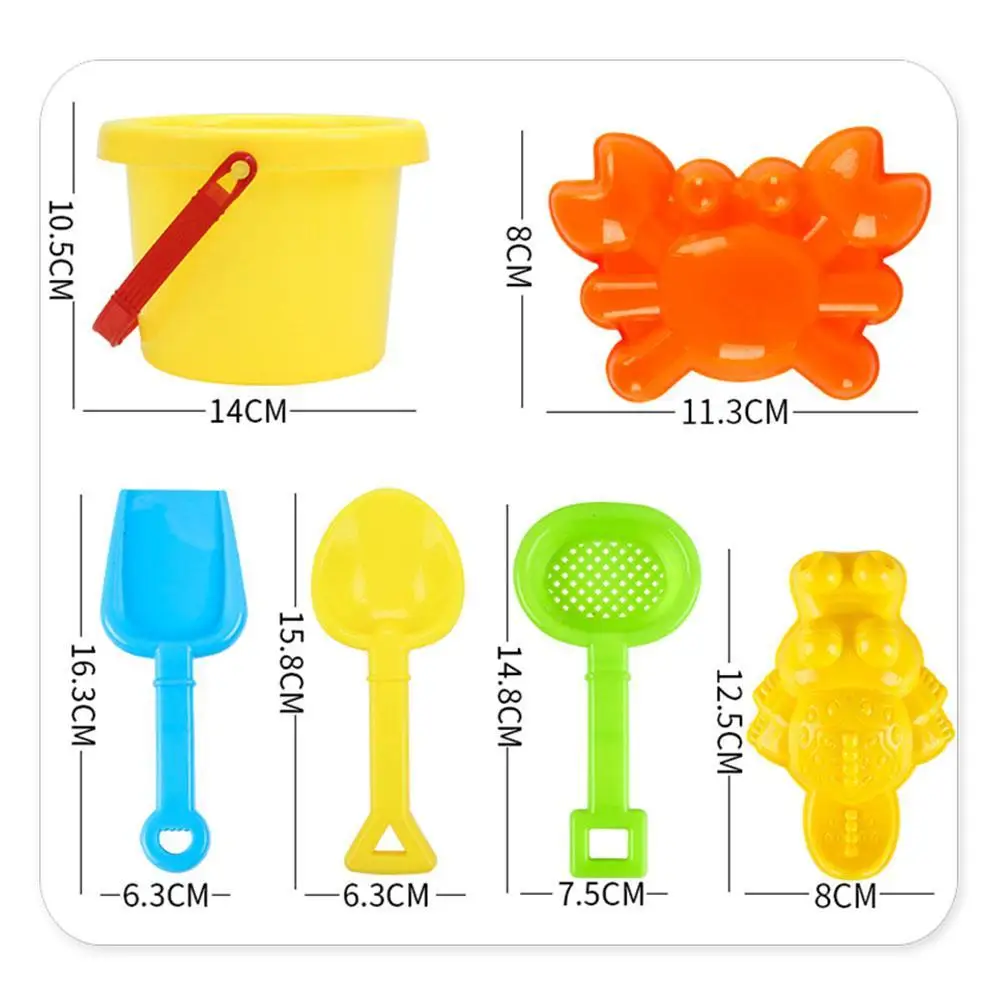 

6/14pcs Beach Tools Set Sand Playing Toys Car Panda Tiger Kids Fun Water Beach Seaside Tools Gifts Beach Sand Toys Shovel Tool