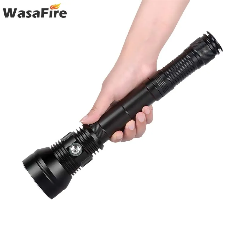 Preise Leistungsstarke Wasserdichte LED Tauchen Taschenlampen Ultra Brigth 6800 Lumen Unterwasser Scuba Taktische Taschenlampe Outdoor Camping Taschenlampe