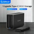 ORICO NS Series 2 Bay 3,5 ''Тип C HDD док-станция алюминиевый корпус для жесткого диска Поддержка 32 ТБ 5 Гбитс UASP 48W Power HDD Чехол