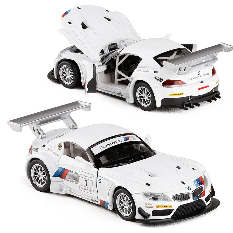 Литая в масштабе 1:24 модель автомобиля TheBMW Z4 GT3 из металлического сплава роскошная